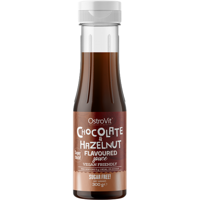 OstroVit Chocolate & Hazelnut Flavored Sauce | Vegan Friendly - Zero Calorie [300 мл]